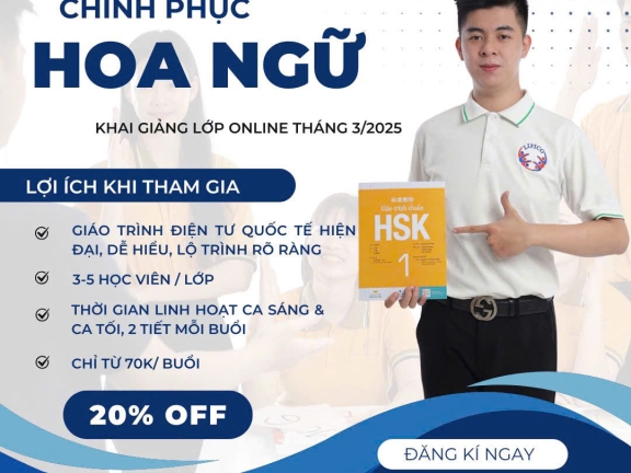 Chinh phục Hoa Ngữ - Khóa học tiếng Hoa cho mọi nhà
